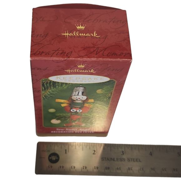 Sew Sweet Angel Hallmark Keepsake Ornament 2001 Sculpted by Sue Tague - Picture 9 of 13